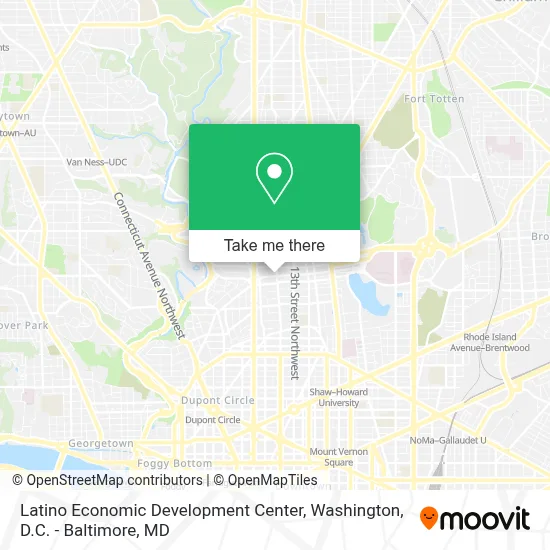 Latino Economic Development Center map