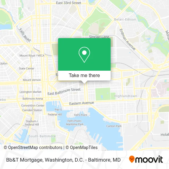 Bb&T Mortgage map