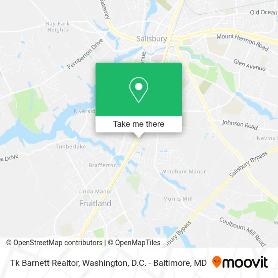 Tk Barnett Realtor map