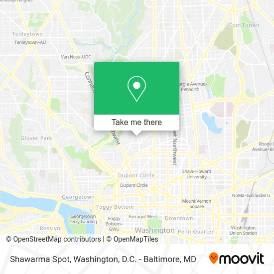Shawarma Spot map