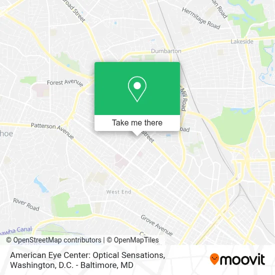 American Eye Center: Optical Sensations map