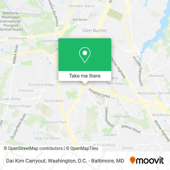 Dai Kim Carryout map