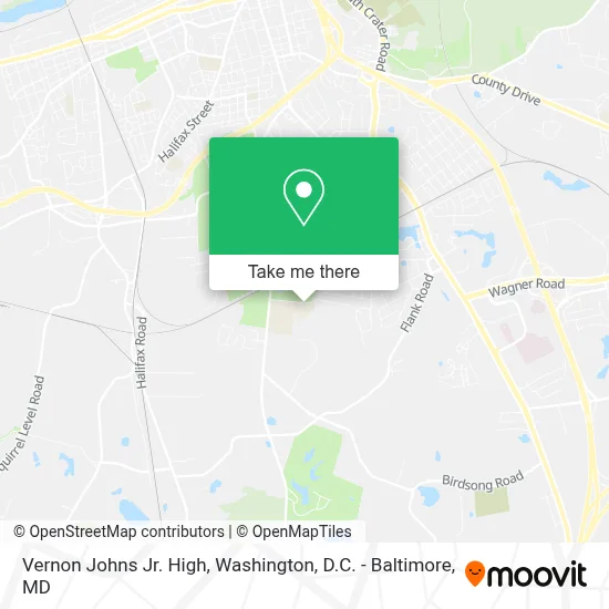 Vernon Johns Jr. High map