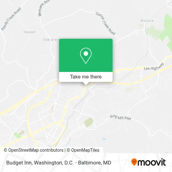 Budget Inn map