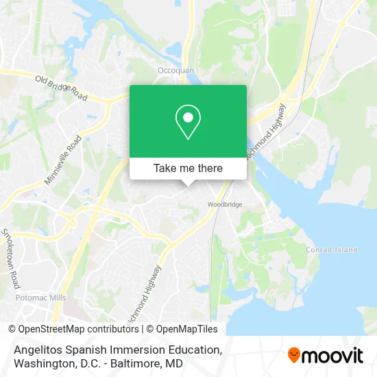 Angelitos Spanish Immersion Education map