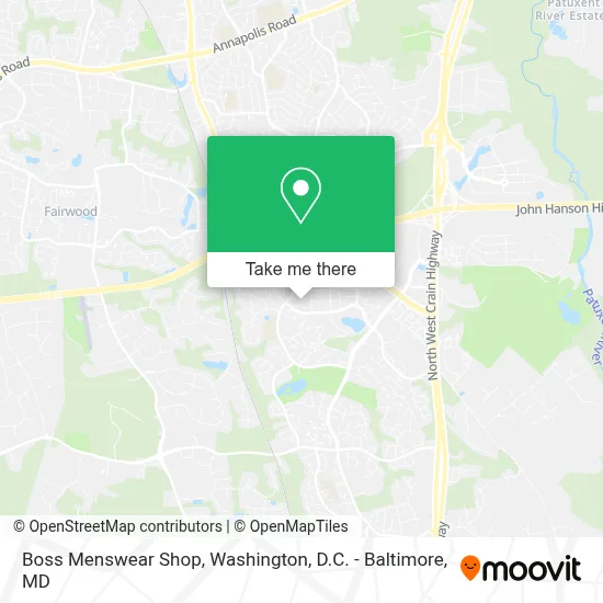 Boss Menswear Shop map