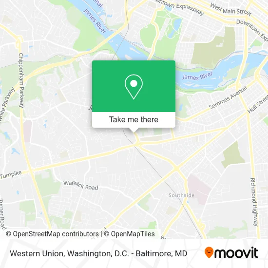 Western Union map