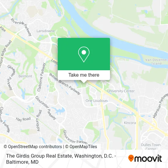 The Girdis Group Real Estate map