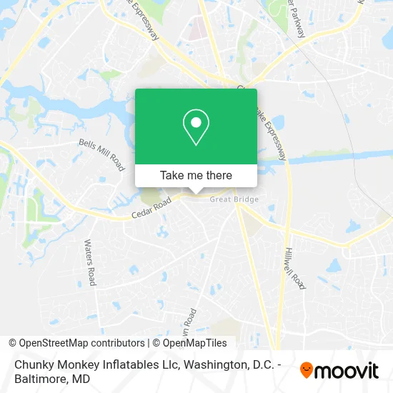 Chunky Monkey Inflatables Llc map