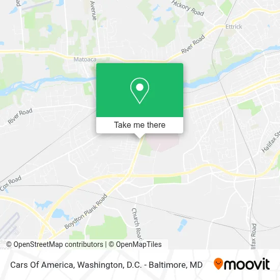 Cars Of America map