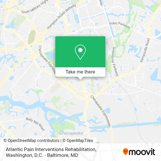 Atlantic Pain Interventions Rehabilitation map
