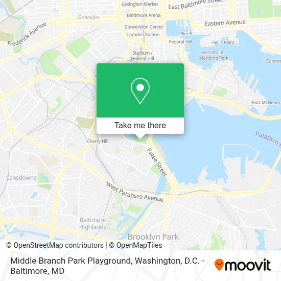 Middle Branch Park Playground map