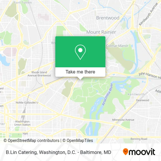 B.Lin Catering map