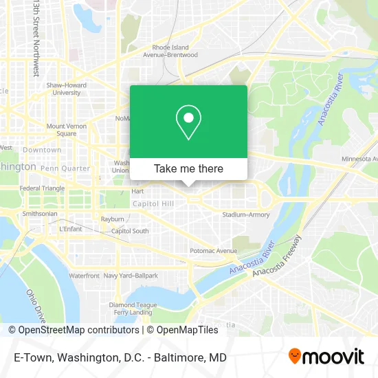 E-Town map