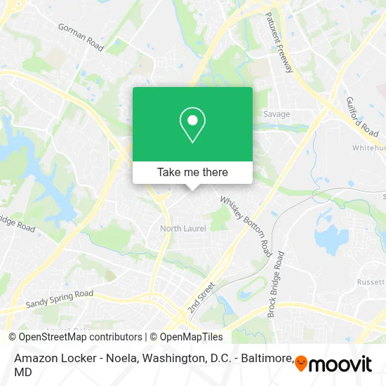Amazon Locker - Noela map