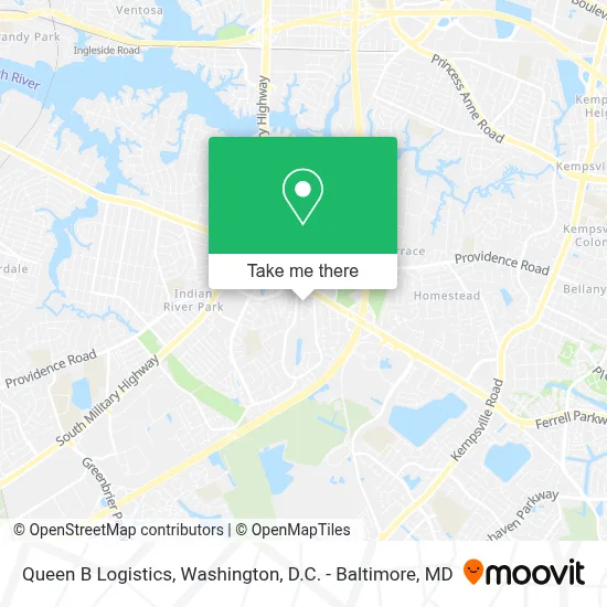 Queen B Logistics map