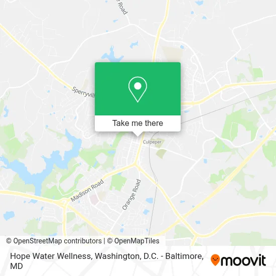 Hope Water Wellness map