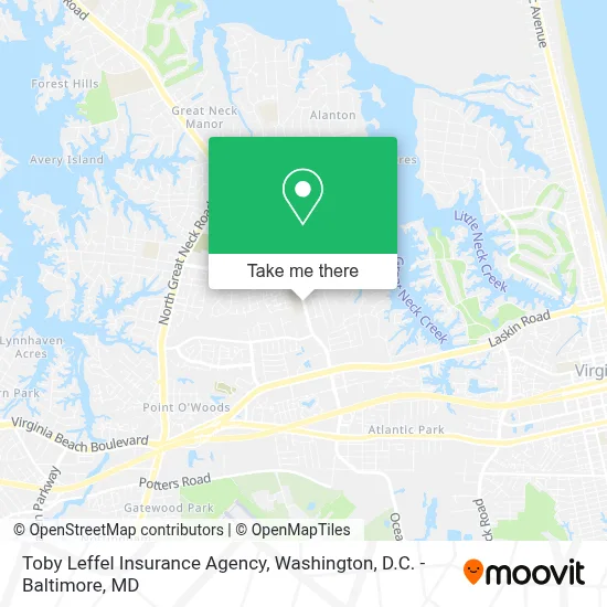 Toby Leffel Insurance Agency map