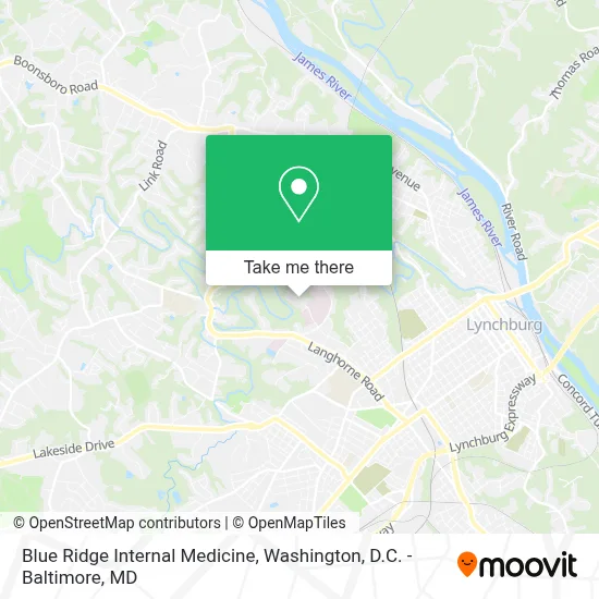 Blue Ridge Internal Medicine map