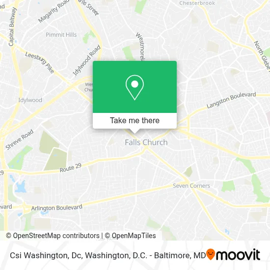 Csi Washington, Dc map
