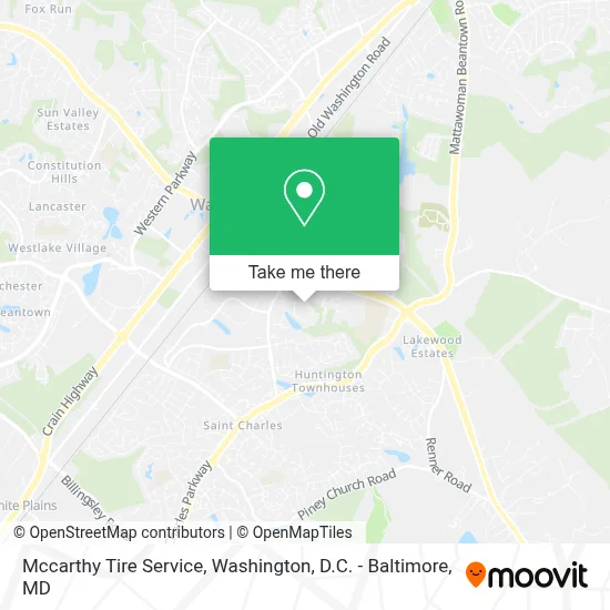 Mccarthy Tire Service map