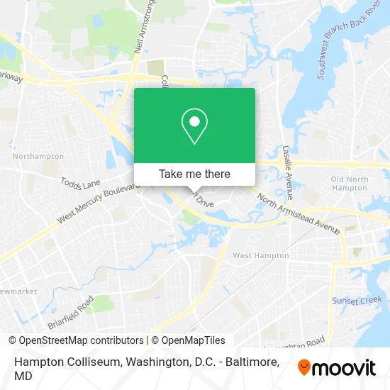 Hampton Colliseum map