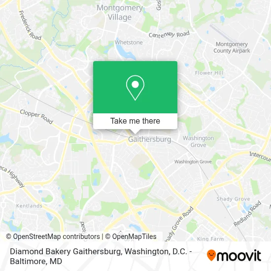 Diamond Bakery Gaithersburg map