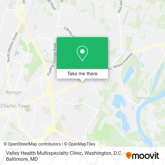 Valley Health Multispecialty Clinic map