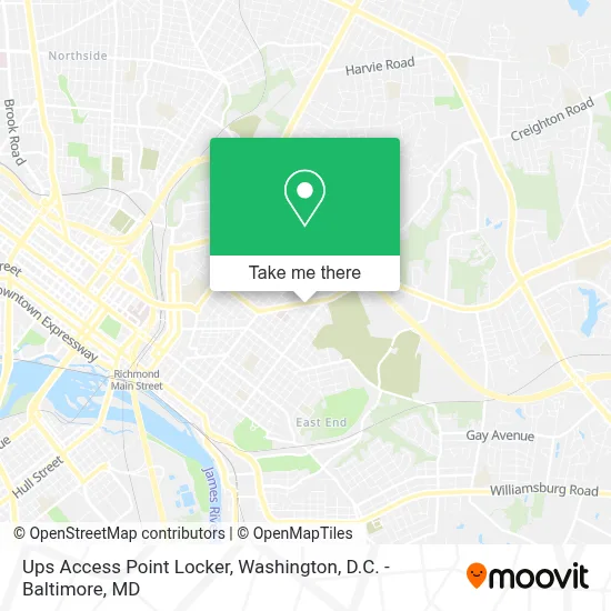 Ups Access Point Locker map