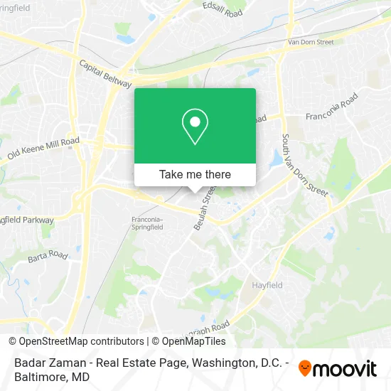 Badar Zaman - Real Estate Page map