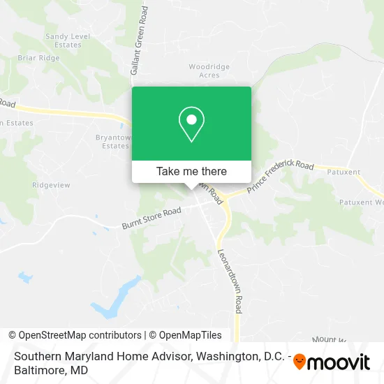 Southern Maryland Home Advisor map