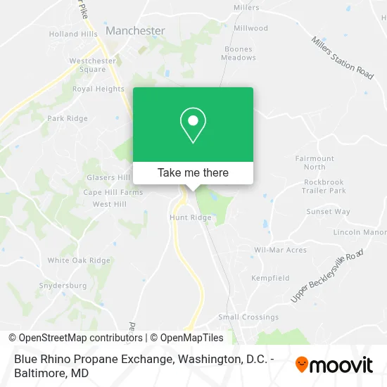 Blue Rhino Propane Exchange map