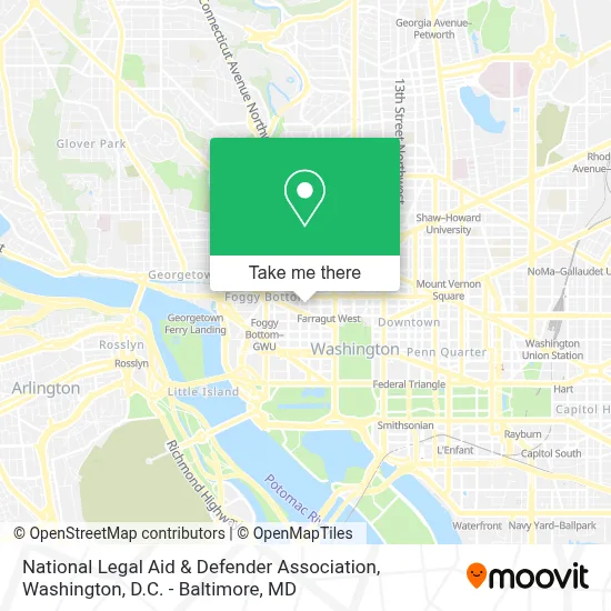 National Legal Aid & Defender Association map