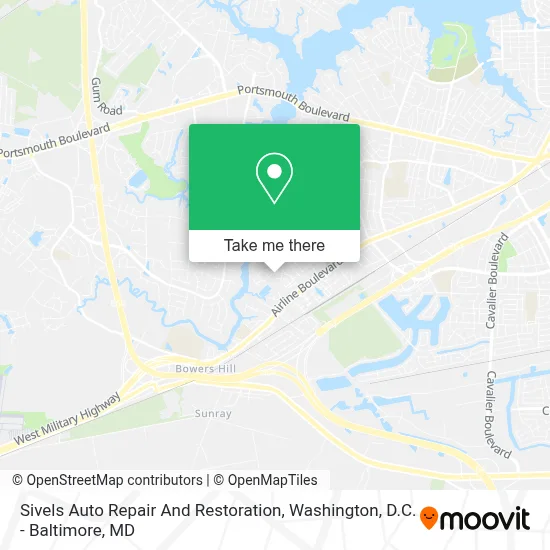 Sivels Auto Repair And Restoration map