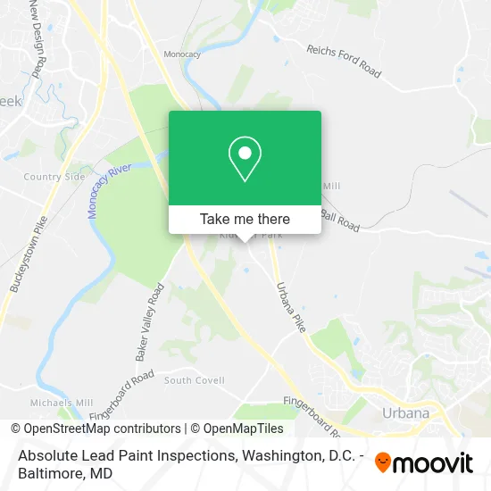 Absolute Lead Paint Inspections map