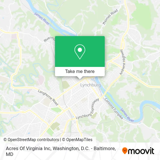 Acres Of Virginia Inc map