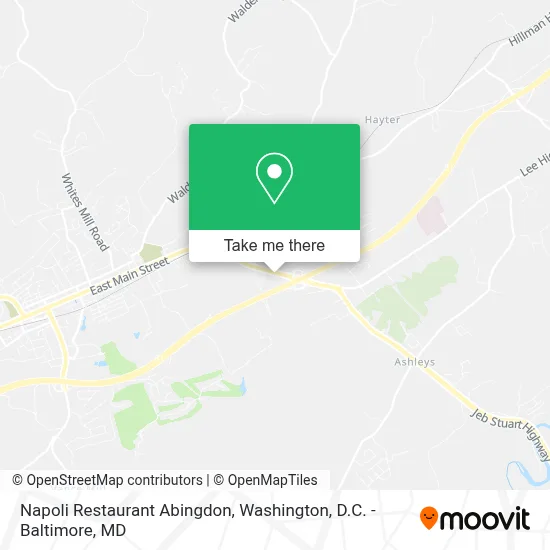 Napoli Restaurant Abingdon map