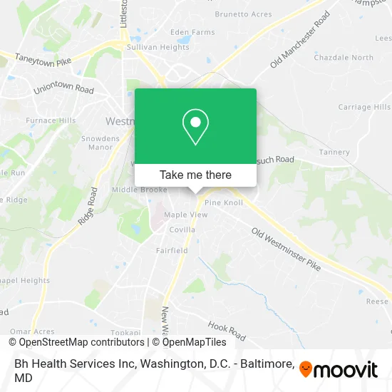 Bh Health Services Inc map