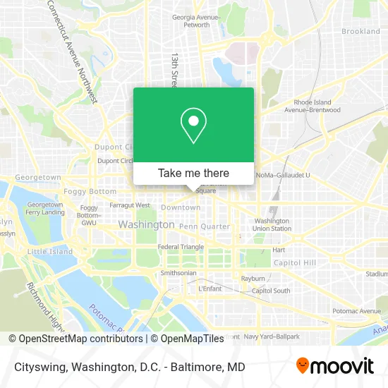 Cityswing map