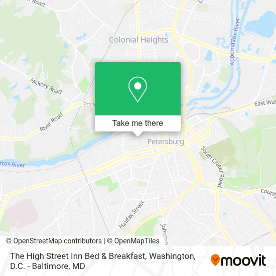 The High Street Inn Bed & Breakfast map
