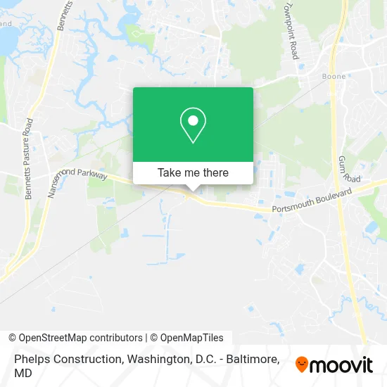 Phelps Construction map