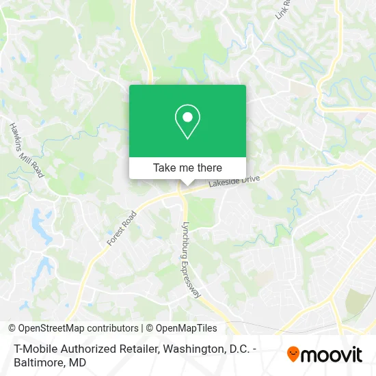 T-Mobile Authorized Retailer map