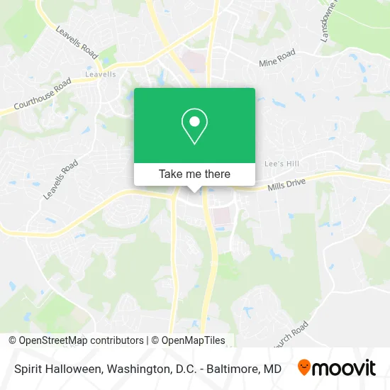 Spirit Halloween map