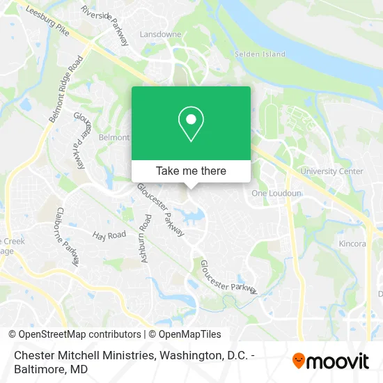 Chester Mitchell Ministries map