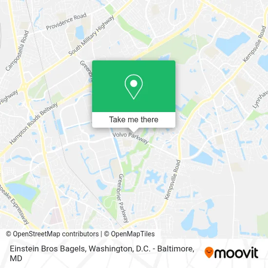 Einstein Bros Bagels map
