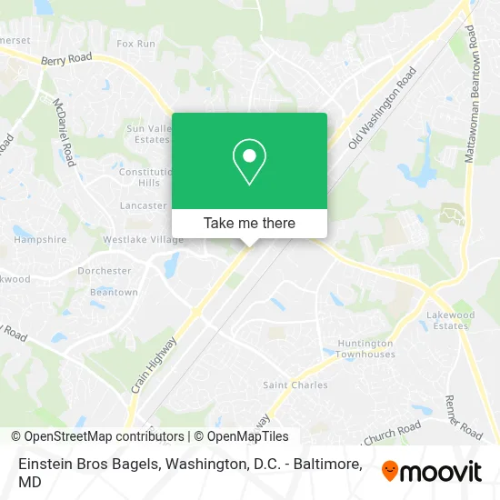 Einstein Bros Bagels map