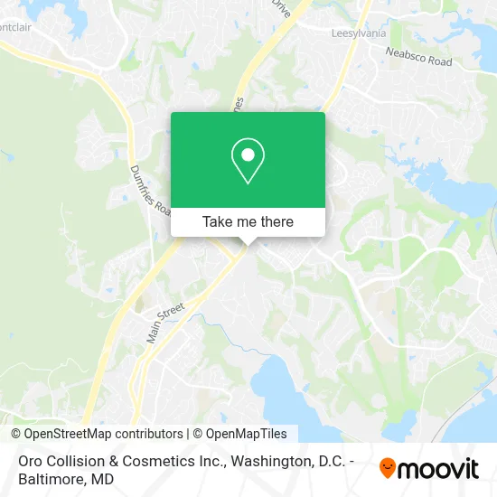 Oro Collision & Cosmetics Inc. map
