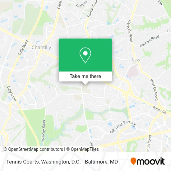 Tennis Courts map