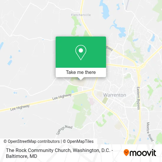 The Rock Community Church map