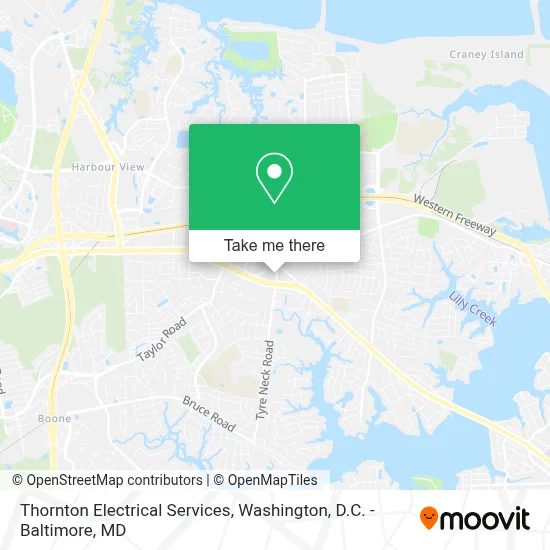 Thornton Electrical Services map